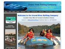 Tablet Screenshot of grandriverrafting.ca